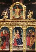 Bartolomeo Vivarini Virgin Enthroned with the Child on her Knee painting